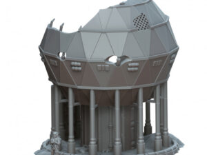 torre de vigilancia para puesto avanzado de ciencia ficción