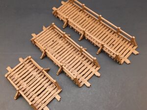 puentes de madera para escenografía de wargames · Puentes de madera