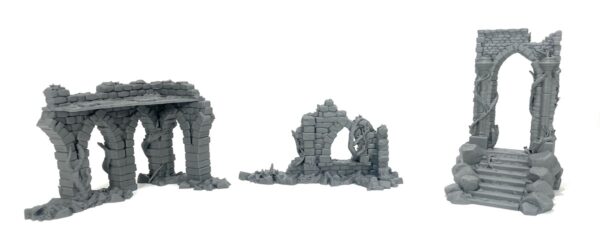 3 ruinas góticas con arcos · catálogo 1