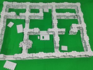 pack mediano de muros para escenografía espacial · Pack mediano Zone Mortalis