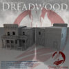 Buiding 6 MMF Edificio del oeste para wargames Dreadwood con porche y balcón