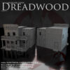 Buiding 6 MMF Dark Vistas del edificio 6 de Dreadwood con fachada de madera y ladrillo
