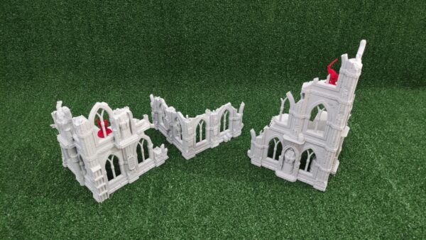 ruinas góticas de varias plantas para escenografía · Ruinas góticas de 2 y 3 plantas