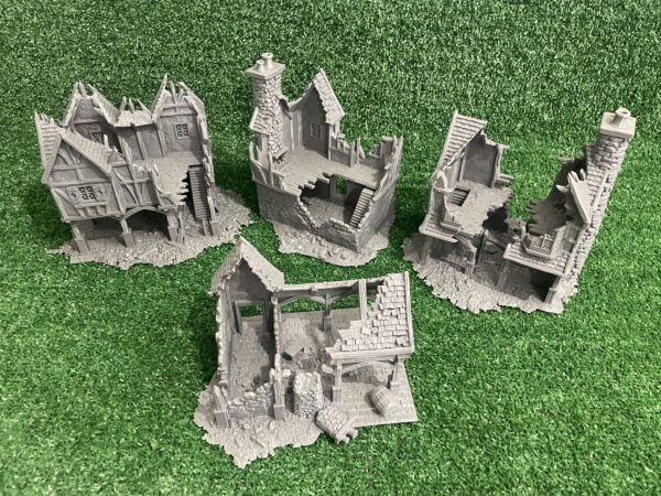 IMG_3728 Conjunto de cuatro ruinas Briarwood con interiores y forja