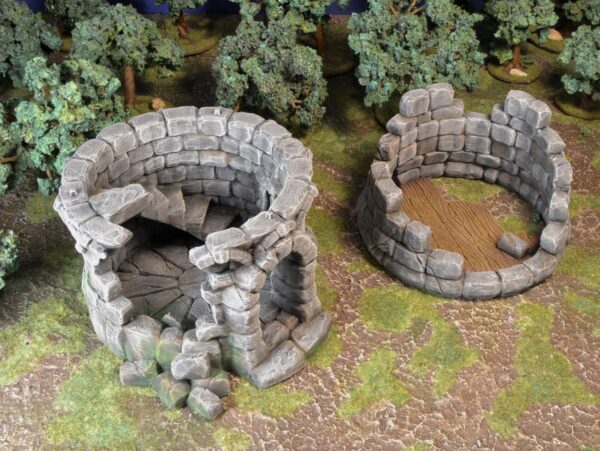 Makers Anvil - Ruined Tower - Pieces Torre en ruinas · Ruined Town · catálogo 3