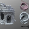 Makers Anvil - Ruined Tower - Thingiverse render Torre en ruinas · Ruined Town · catálogo 5