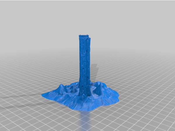 Makers_Anvil_-_Dark_Elves_Corruption_Pillars_-_Corruption_Pillar_-_Base Isla flotante con pilares · Elfos oscuros