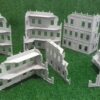 Ruinas medianas y ruinas grandes escenografía WTC (2) Pack WTC 2024 · 10 ruinas y 4 contenedores · catálogo 35