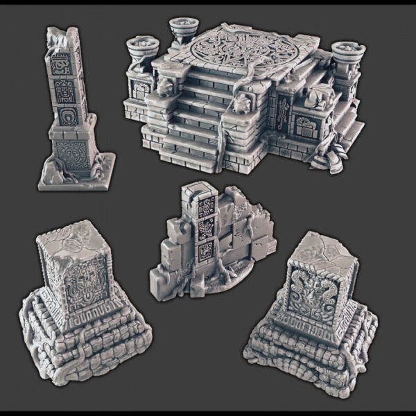 Set C Ruinas de templo de la jungla · catálogo 3