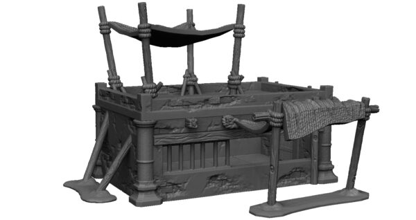 Shop a Puesto de mercado para wargames City of Corsairs con toldos y terraza
