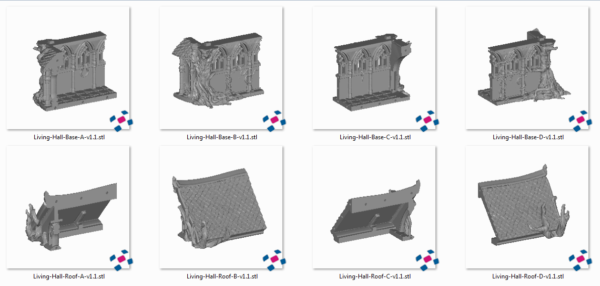 The Living Hall Small Printer Reference Salón viviente de los elfos · catálogo 4