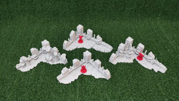 Tyranid ground ruins - warhammer 40k terrain (2) 4 corner ruins Alien, Tyranid - Tulipa