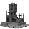 WatchTower 1 Torre de vigilancia costera para wargames con arcos, terrazas y cúpula