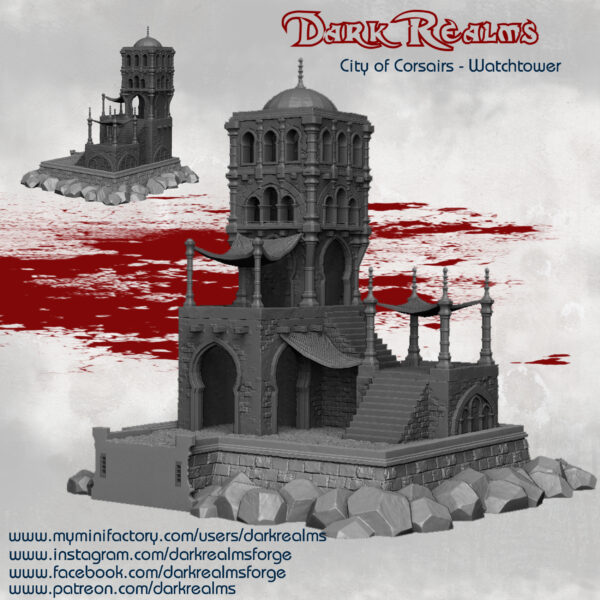 WatchtowerRelease Vistas del modelo de torre de vigilancia City of Corsairs