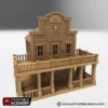 banco del oeste para escenografía · Banco del lejano Oeste