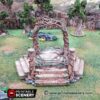 portal élfico con escaleras · Portal élfico