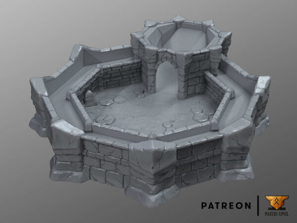 portada torre de dados con bandeja de arena · Torre y bandeja de dados