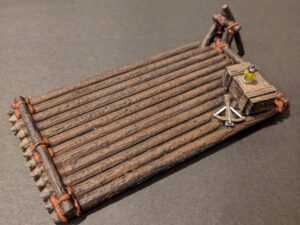 Balsa de río con vela · catálogo 1