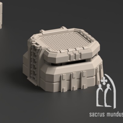 portada puesto de guardia para escenografía sci-fi · Puesto de guardia · Aeran III