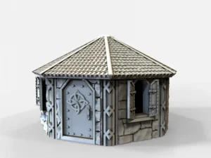 portada casa enana para escenografía de fantasía · Casa enana