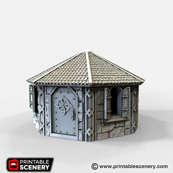 portada casa enana para escenografía de fantasía · Casa enana