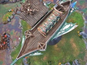 portada nave élfica para escenografía de fantasía · Nave élfica Sky Reaver