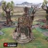 biblioteca élfica para escenografía de fantasía · Biblioteca perdida de Ithillia