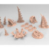 portada pack de terreno alienígena para wargames · Pack Tyranid 6 · 16 piezas