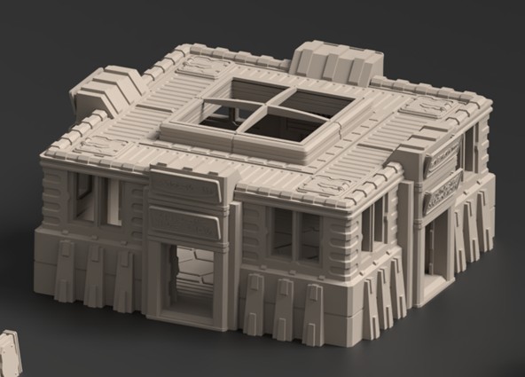portada sala de objetivo para escenografía sci-fi · Sala de objetivo · Aeran III