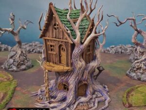 portada casita de bosque para escenografía fantástica · Casita Feywild · Shadowfey