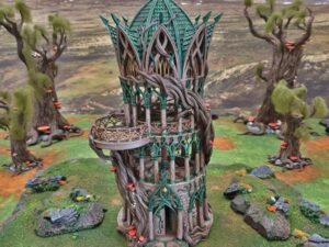 torre élfica para escenografía de fantasía · Torre Aeternus · Elfos