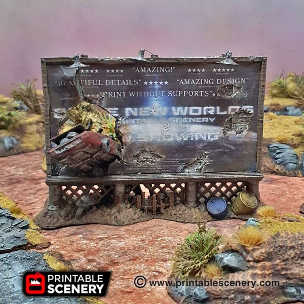 portada carteles en ruinas para escenografía · Carteles y vallas publicitarias en ruinas
