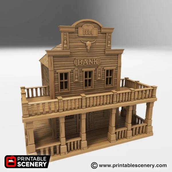 banco del oeste para escenografía · Banco del lejano Oeste