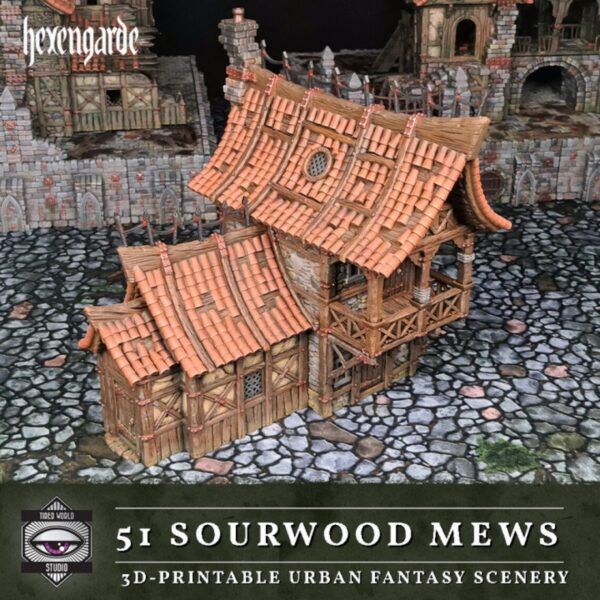 portada_casa_intacta_51_sourwood_mews_hexengarde Casa para barrios de fantasía con miniaturas · Casa 51 Sourwood Mews · Hexengarde
