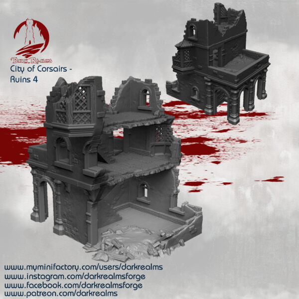 ruina corsaria de tres plantas · Edificio 4 en ruinas · City of Corsairs