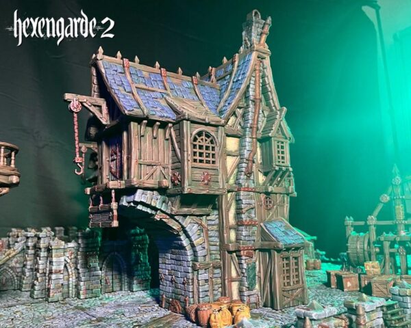 Gremio portuario para escenografía de fantasía · Gremio de estibadores · Hexengarde