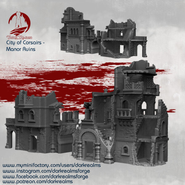 mansión corsaria en ruinas · Mansión en ruinas · City of Corsairs