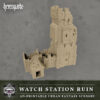 Puesto de guardia en ruinas para wargames · Puesto de guardia en ruinas · Hexengarde