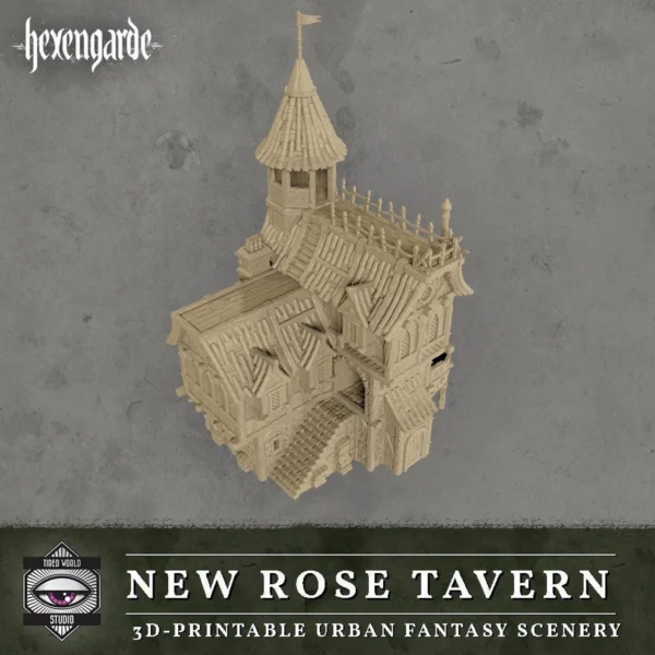 portada_taberna_new_rose_hexengarde Taberna medieval para partidas con miniaturas · Taberna New Rose · Hexengarde