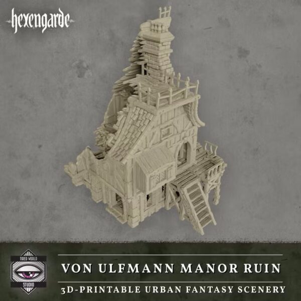 Mansión Von Ulfmann en ruinas · Hexengarde · catálogo 3