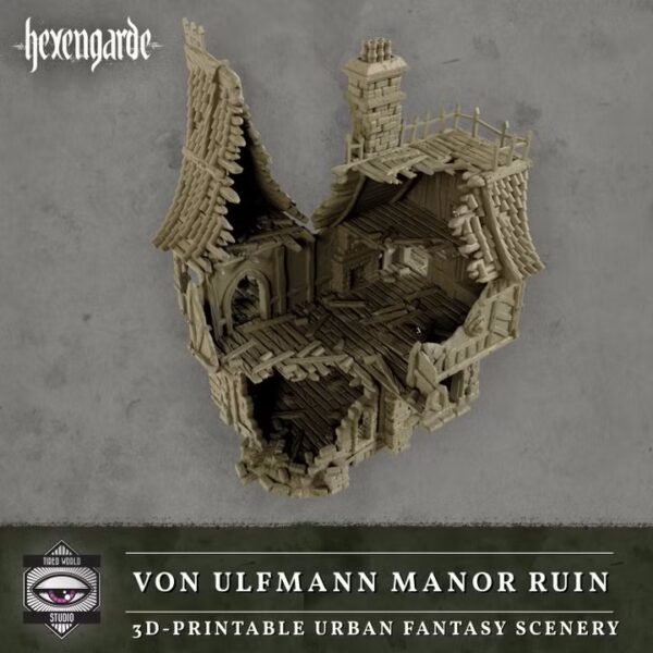 Mansión Von Ulfmann en ruinas · Hexengarde · catálogo 6
